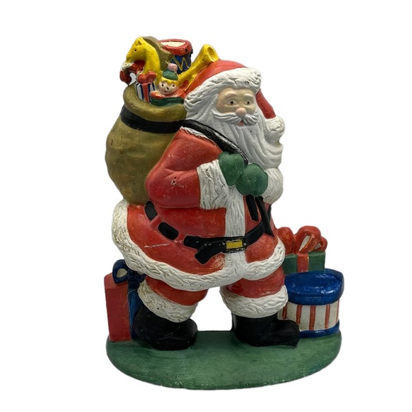 Vintage 1992 Santa Claus cast iron doorstop Lillian Vernon #9454 Christmas toys - Picture 1 of 16